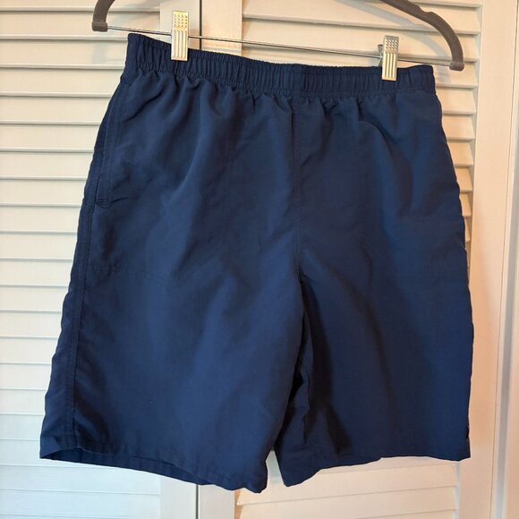 Patagonia boys' athletic shorts XXL 16-18 blue elastic waist - Picture 1 of 6